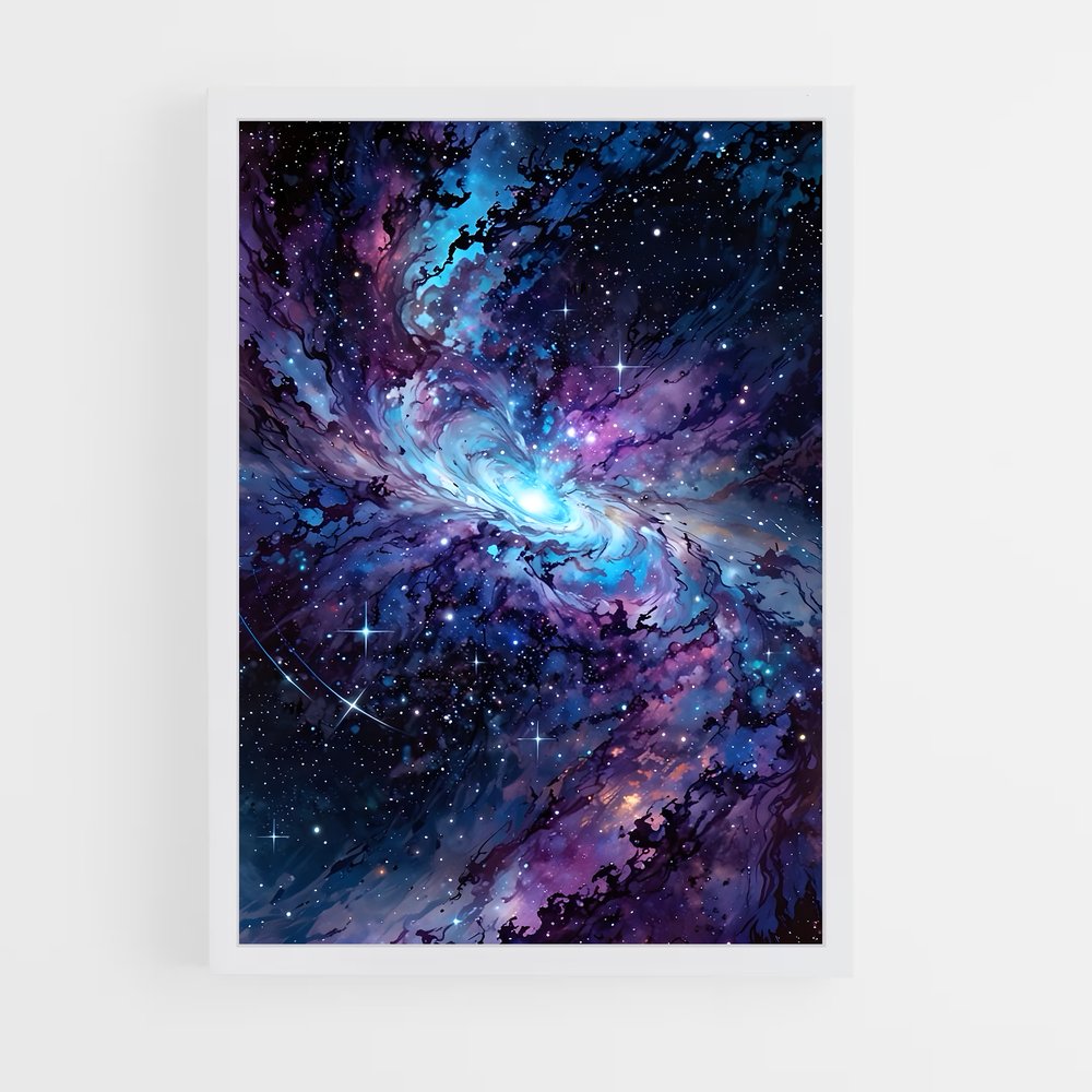 Poster splendide art cosmique – affiche Art spatial (vue 3)